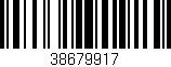 Código de barras (EAN, GTIN, SKU, ISBN): '38679917'