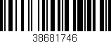 Código de barras (EAN, GTIN, SKU, ISBN): '38681746'