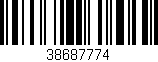 Código de barras (EAN, GTIN, SKU, ISBN): '38687774'