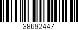 Código de barras (EAN, GTIN, SKU, ISBN): '38692447'