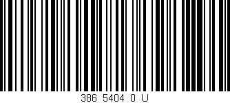 Código de barras (EAN, GTIN, SKU, ISBN): '386_5404_0_U'