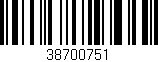 Código de barras (EAN, GTIN, SKU, ISBN): '38700751'