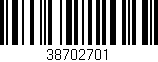 Código de barras (EAN, GTIN, SKU, ISBN): '38702701'
