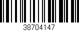 Código de barras (EAN, GTIN, SKU, ISBN): '38704147'