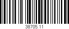 Código de barras (EAN, GTIN, SKU, ISBN): '38705.11'