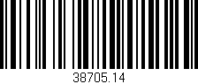 Código de barras (EAN, GTIN, SKU, ISBN): '38705.14'