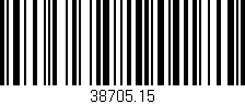 Código de barras (EAN, GTIN, SKU, ISBN): '38705.15'