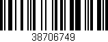 Código de barras (EAN, GTIN, SKU, ISBN): '38706749'
