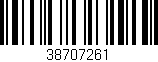 Código de barras (EAN, GTIN, SKU, ISBN): '38707261'