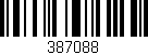 Código de barras (EAN, GTIN, SKU, ISBN): '387088'