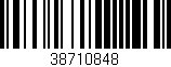 Código de barras (EAN, GTIN, SKU, ISBN): '38710848'