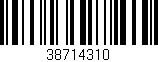 Código de barras (EAN, GTIN, SKU, ISBN): '38714310'