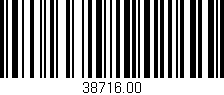 Código de barras (EAN, GTIN, SKU, ISBN): '38716.00'