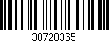 Código de barras (EAN, GTIN, SKU, ISBN): '38720365'