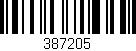Código de barras (EAN, GTIN, SKU, ISBN): '387205'