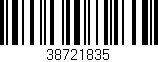 Código de barras (EAN, GTIN, SKU, ISBN): '38721835'