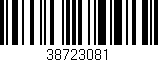 Código de barras (EAN, GTIN, SKU, ISBN): '38723081'