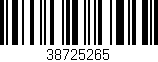 Código de barras (EAN, GTIN, SKU, ISBN): '38725265'