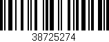 Código de barras (EAN, GTIN, SKU, ISBN): '38725274'