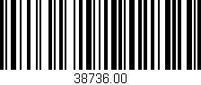 Código de barras (EAN, GTIN, SKU, ISBN): '38736.00'