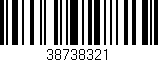 Código de barras (EAN, GTIN, SKU, ISBN): '38738321'