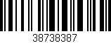 Código de barras (EAN, GTIN, SKU, ISBN): '38738387'