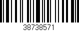 Código de barras (EAN, GTIN, SKU, ISBN): '38738571'