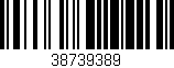 Código de barras (EAN, GTIN, SKU, ISBN): '38739389'