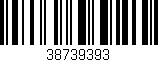 Código de barras (EAN, GTIN, SKU, ISBN): '38739393'
