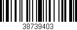 Código de barras (EAN, GTIN, SKU, ISBN): '38739403'