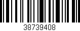 Código de barras (EAN, GTIN, SKU, ISBN): '38739408'