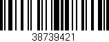 Código de barras (EAN, GTIN, SKU, ISBN): '38739421'