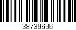 Código de barras (EAN, GTIN, SKU, ISBN): '38739696'