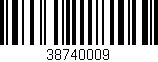 Código de barras (EAN, GTIN, SKU, ISBN): '38740009'