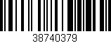 Código de barras (EAN, GTIN, SKU, ISBN): '38740379'