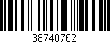 Código de barras (EAN, GTIN, SKU, ISBN): '38740762'