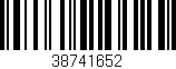 Código de barras (EAN, GTIN, SKU, ISBN): '38741652'