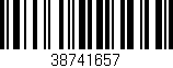 Código de barras (EAN, GTIN, SKU, ISBN): '38741657'