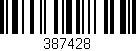 Código de barras (EAN, GTIN, SKU, ISBN): '387428'