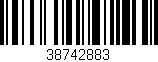 Código de barras (EAN, GTIN, SKU, ISBN): '38742883'