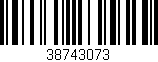 Código de barras (EAN, GTIN, SKU, ISBN): '38743073'
