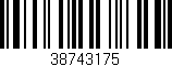 Código de barras (EAN, GTIN, SKU, ISBN): '38743175'