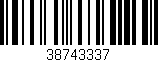 Código de barras (EAN, GTIN, SKU, ISBN): '38743337'