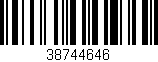 Código de barras (EAN, GTIN, SKU, ISBN): '38744646'