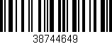 Código de barras (EAN, GTIN, SKU, ISBN): '38744649'