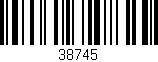 Código de barras (EAN, GTIN, SKU, ISBN): '38745'