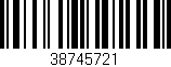 Código de barras (EAN, GTIN, SKU, ISBN): '38745721'