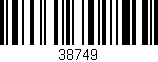 Código de barras (EAN, GTIN, SKU, ISBN): '38749'