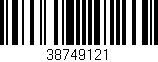 Código de barras (EAN, GTIN, SKU, ISBN): '38749121'