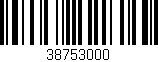 Código de barras (EAN, GTIN, SKU, ISBN): '38753000'
